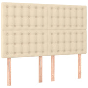 Testiera | Testata Crema 144x5x118/128 cm Tessuto