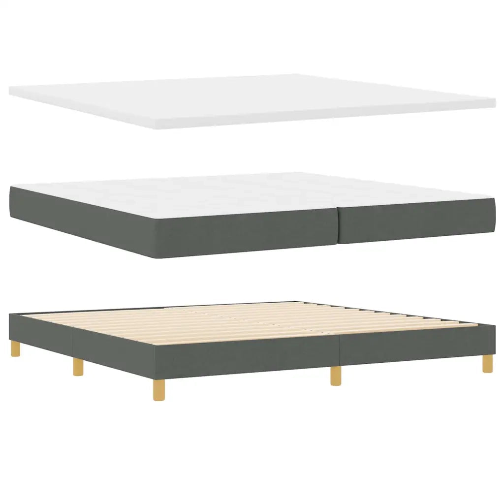 <strong>Letto a Molle< / strong> Grigio scuro 200 x 200 cm 3341315