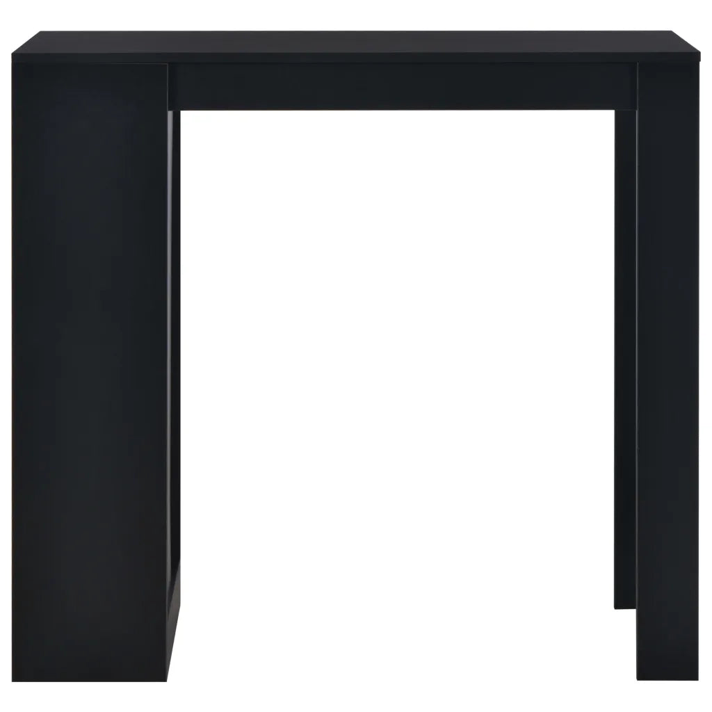 Tavolo da Bar con Ripiano Nero 110x50x103 cm 280212