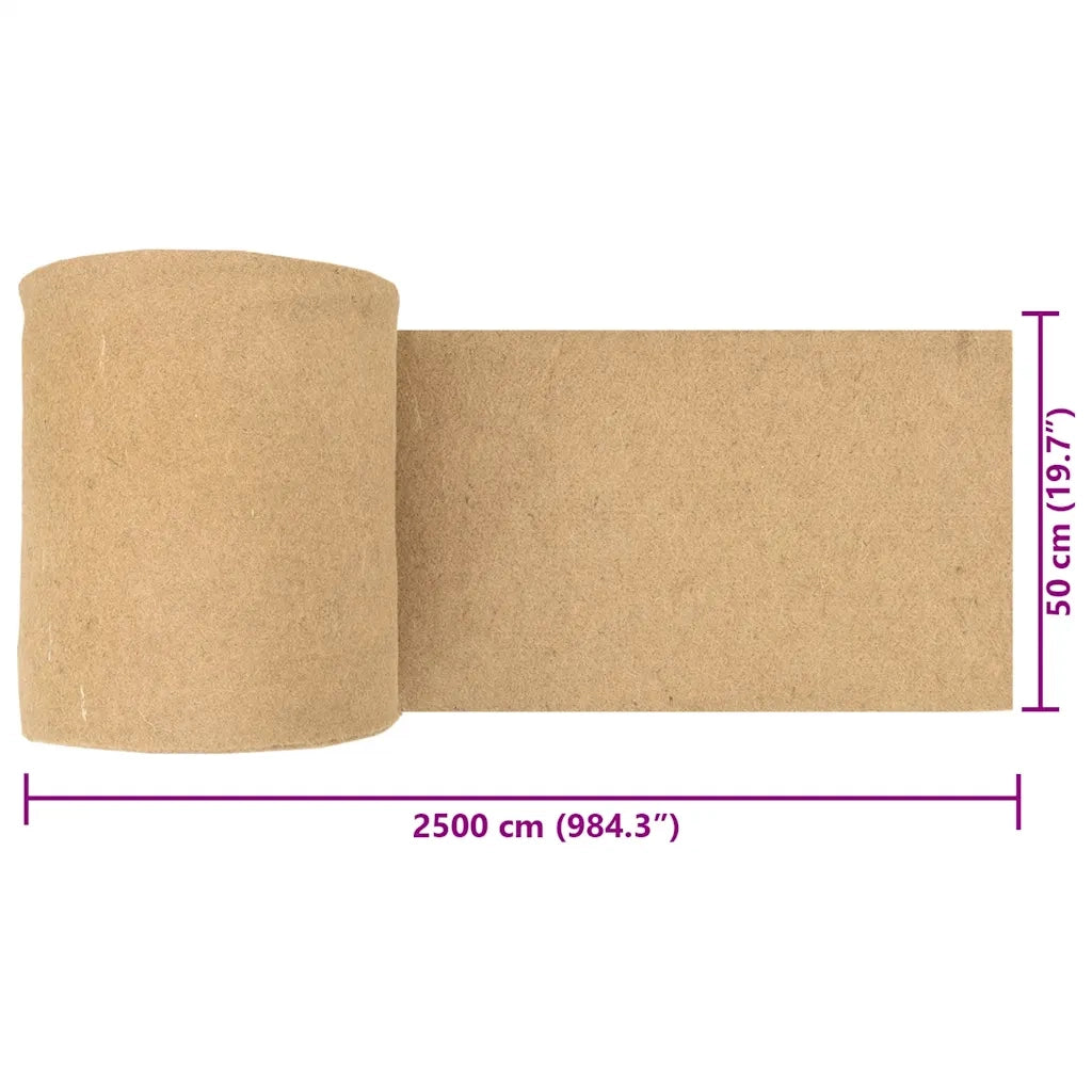 vidaXL Tappetino in Canapa per Roditori 0,5x25 m 5 mm
