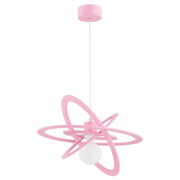 Lampada a sospensione bimbi rosa Orlando E27 15W Alfa