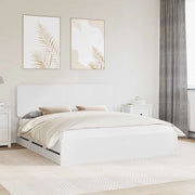 Struttura del letto Bianco 200 x 200 cm Legno Ingegnerizzato 3412560
