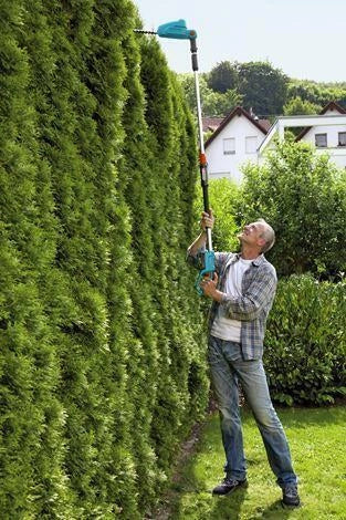 Gardena 14732-55 Tagliasiepi Telescopico A Batteria Lama 42 cm Testa Inclinabile 90° Altezza Massima 3 m Batteria 18V POWER FOR ALL colore Verde