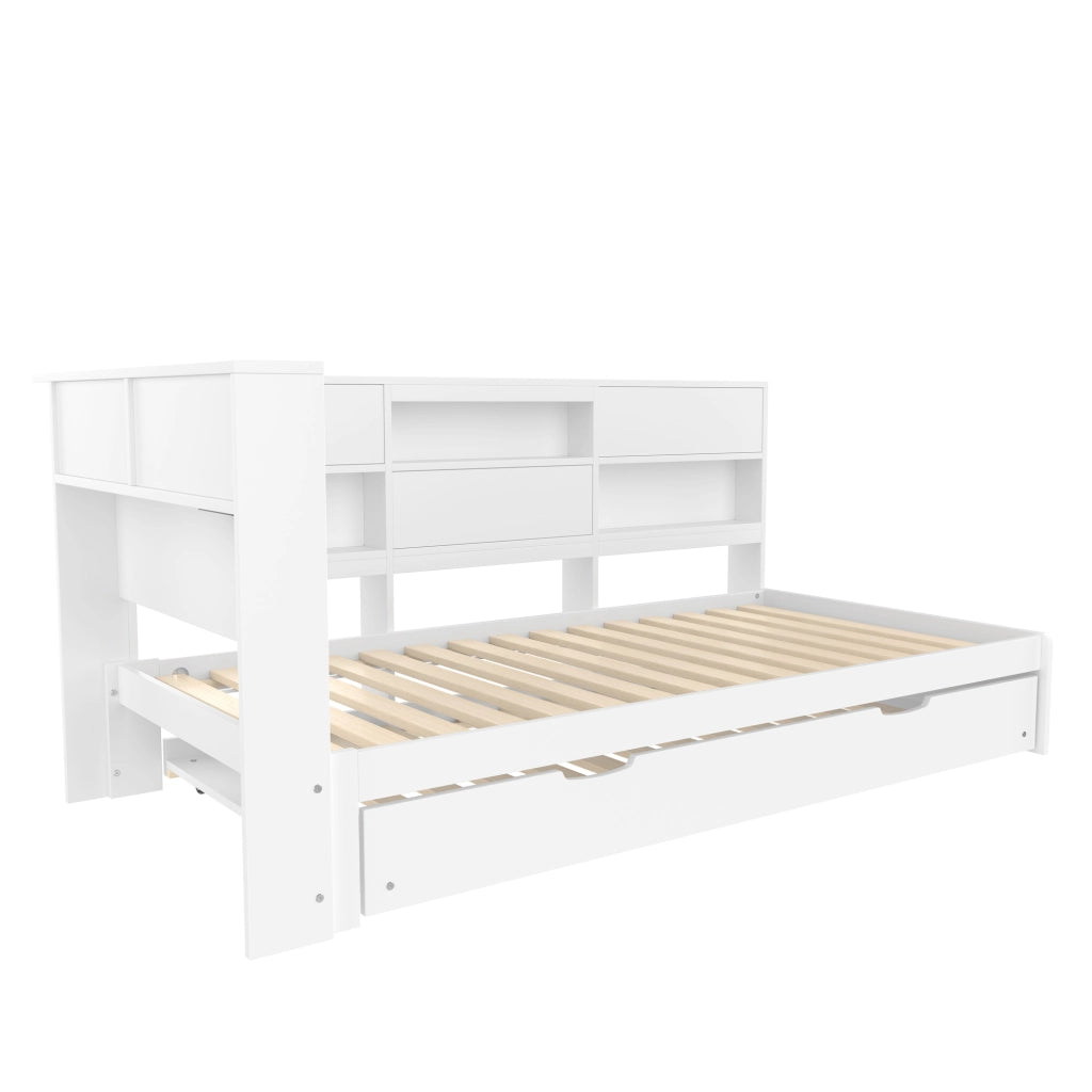 Divano Letto Estraibile con Contenitore ¨C MINIMAL ¨C Bianco 90x200