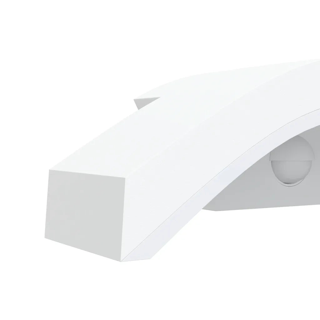 Applique con LED e Sensore 2 pz Bianche in Alluminio Pressofuso 4006283