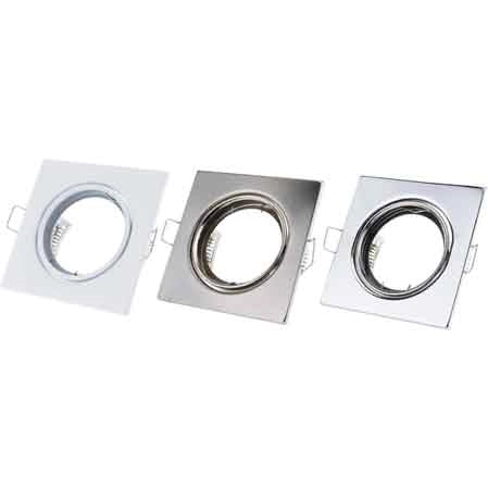 FARETTO INCASSO QUADRATO ORIENTABILE Colore Bianco