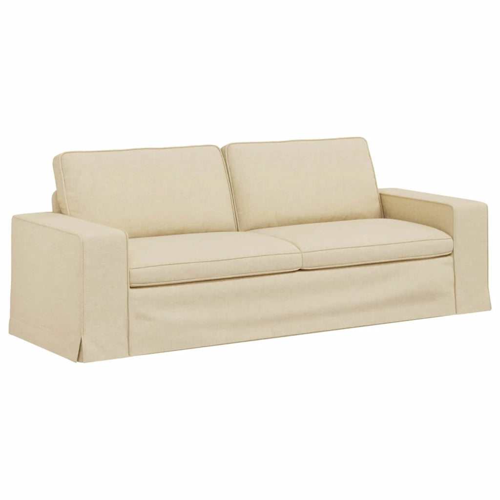 Divano Crema 222 x 80 x 82 cm Tessuto 42024402