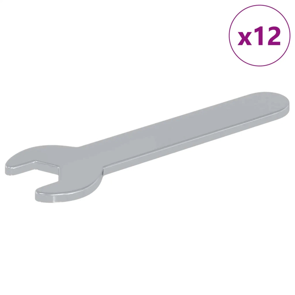 Chiave inglese 12 pcs Argento 10 mm Ferro 864872
