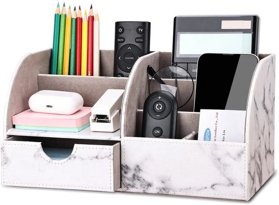 Accessori per ufficio, insieme ufficio (Grigio semi-PU, marmo)