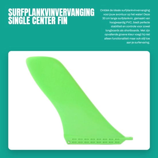 Pannello Surf da 30 Cm - Progettato Professionisticamente - Adatto per Longboard/Surfboard - PVC Ecocompatibile - Peso Leggero 250g - Rotante - Pannello Surf