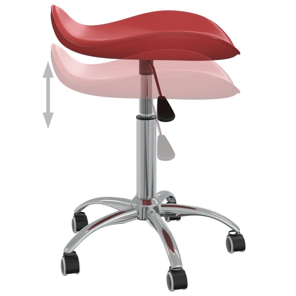 Sgabello da Salone Spa Rosso Vino in Similpelle 323689