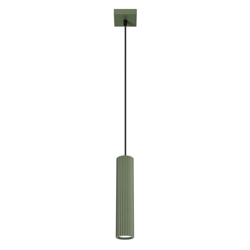 Lampada a sospensione KARBON 1 verde oliva