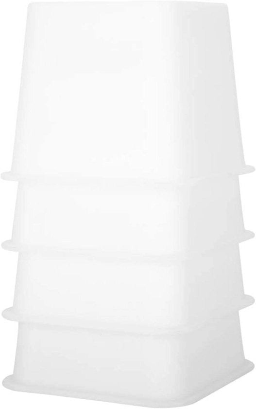 Kit di sollevamento per letto, sedie e altri mobili, composto da 4 pezzi, per sollevamento e elevazione.