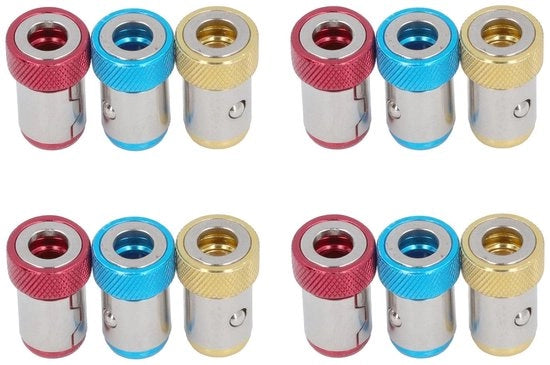 Otturatore magnetico a 5 viti - Manico in lega d'alluminio - Per installazione di cardini - Incrementa l'efficienza - Anello magnetico