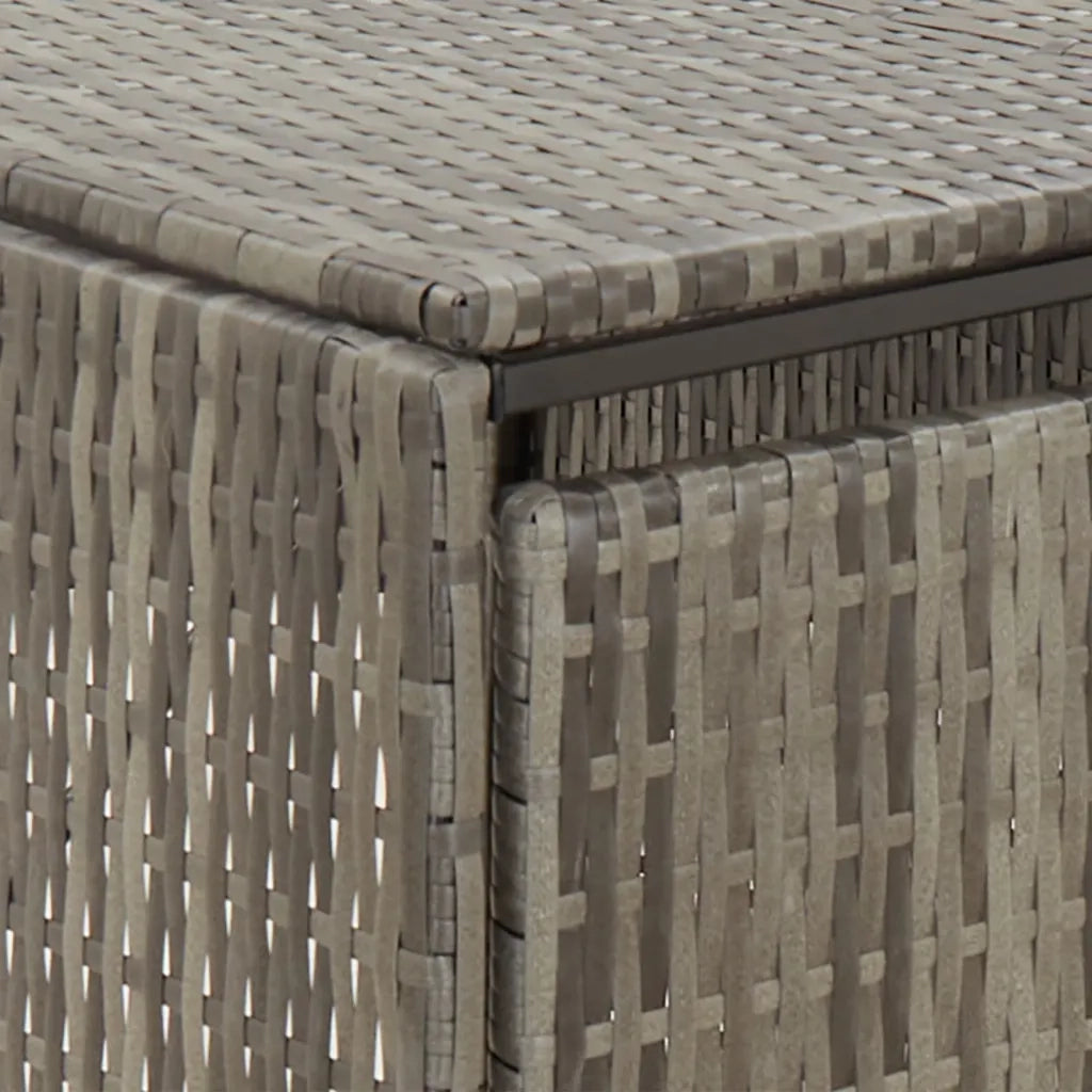 Copribidone Quadruplo Grigio 274x80x117 cm in Polyrattan 319867