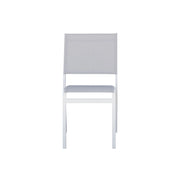 Sedia Pola Alluminio Bianco Text Grigio Chiaro Moia
