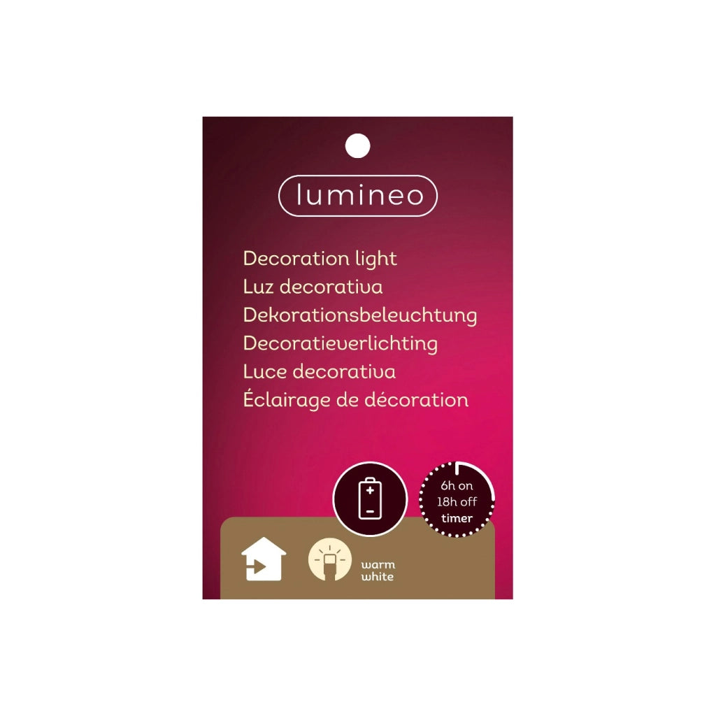 Albero Lgn effetti neve bianca c/LED 5x14x24,5cm