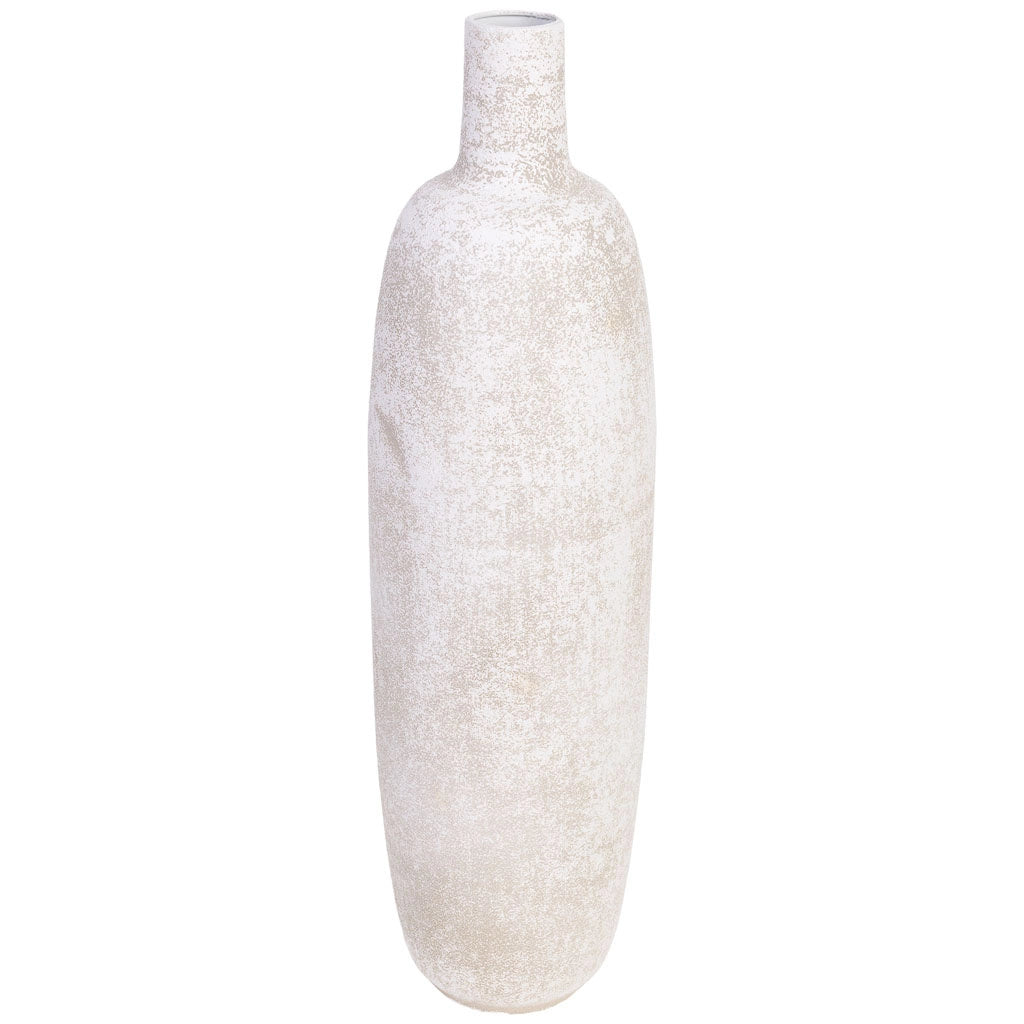 Vaso in metallo grigio 19,5x19,5x70,5h cm