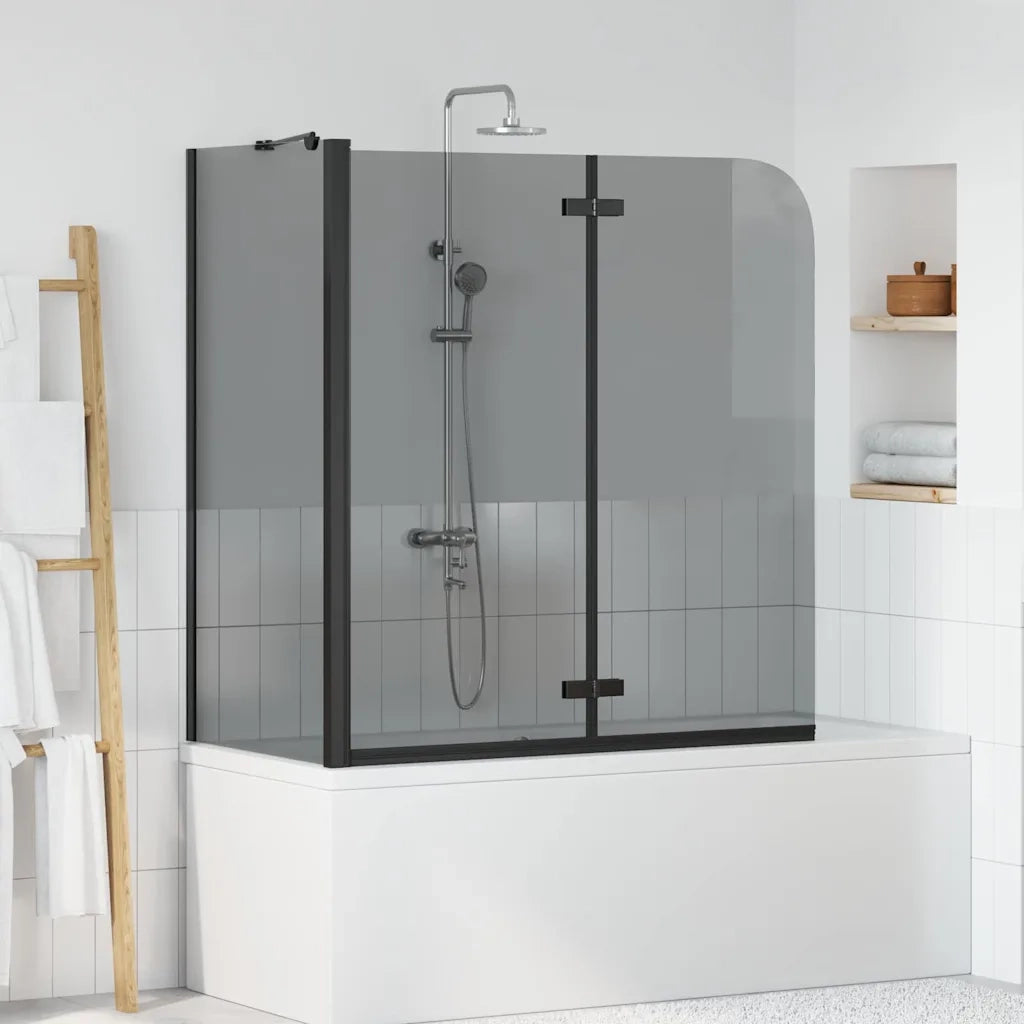 Involucro Doccia Nero 120 x 68 x 130 cm Vetro ESG e Alluminio CFW4059131