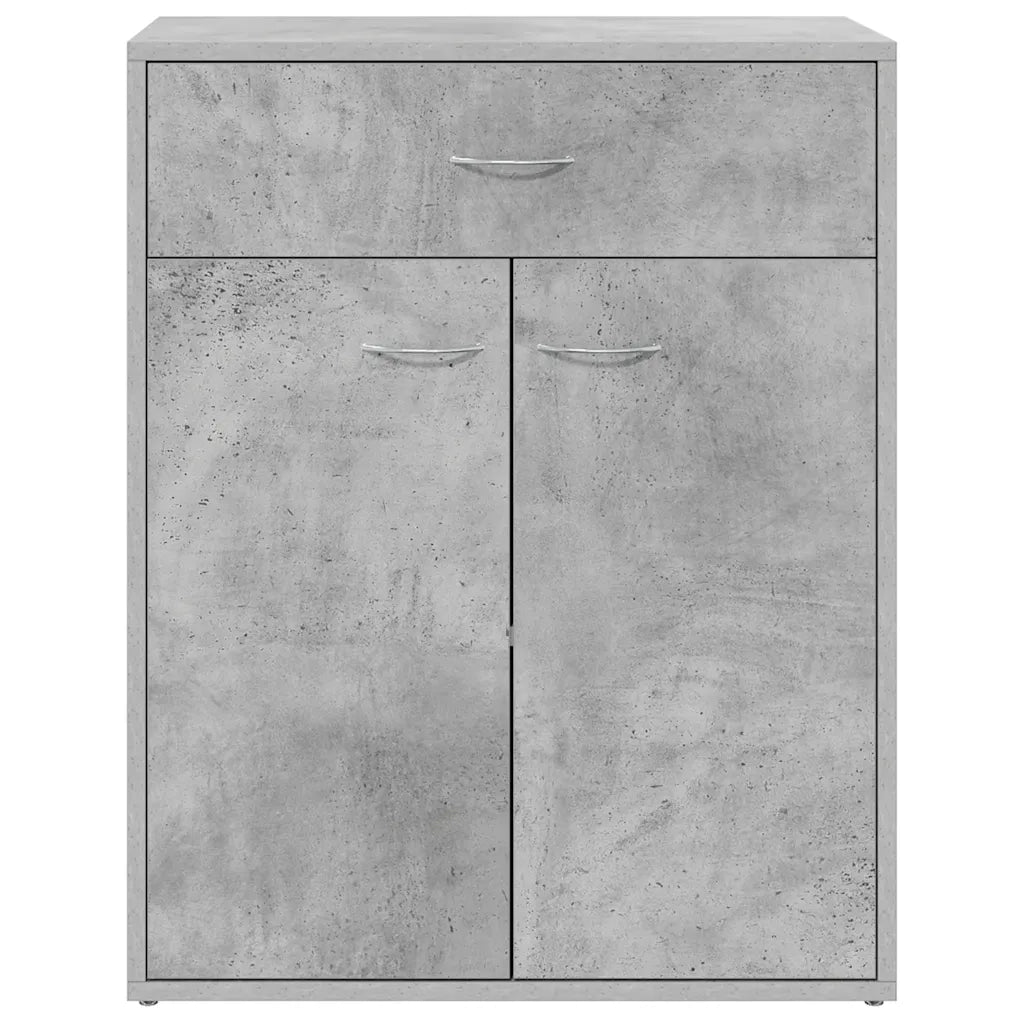 Credenza-Buffet-Armadio da cucina Grigio Cemento 60x30x75 cm in Legno Multistrato