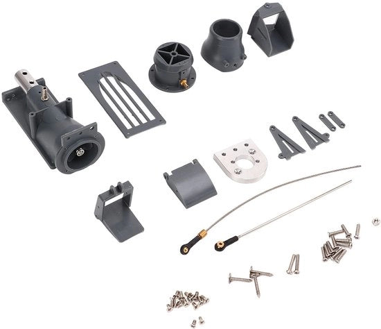 Aandrijving per Boegschroef a Tandwiel per RC Boot - Costruzione Solida - Movimento Avanti/Retro - Materiale Kunststof/Aluminium Legering - Duro e Resistente - Propulsore per RC Boot