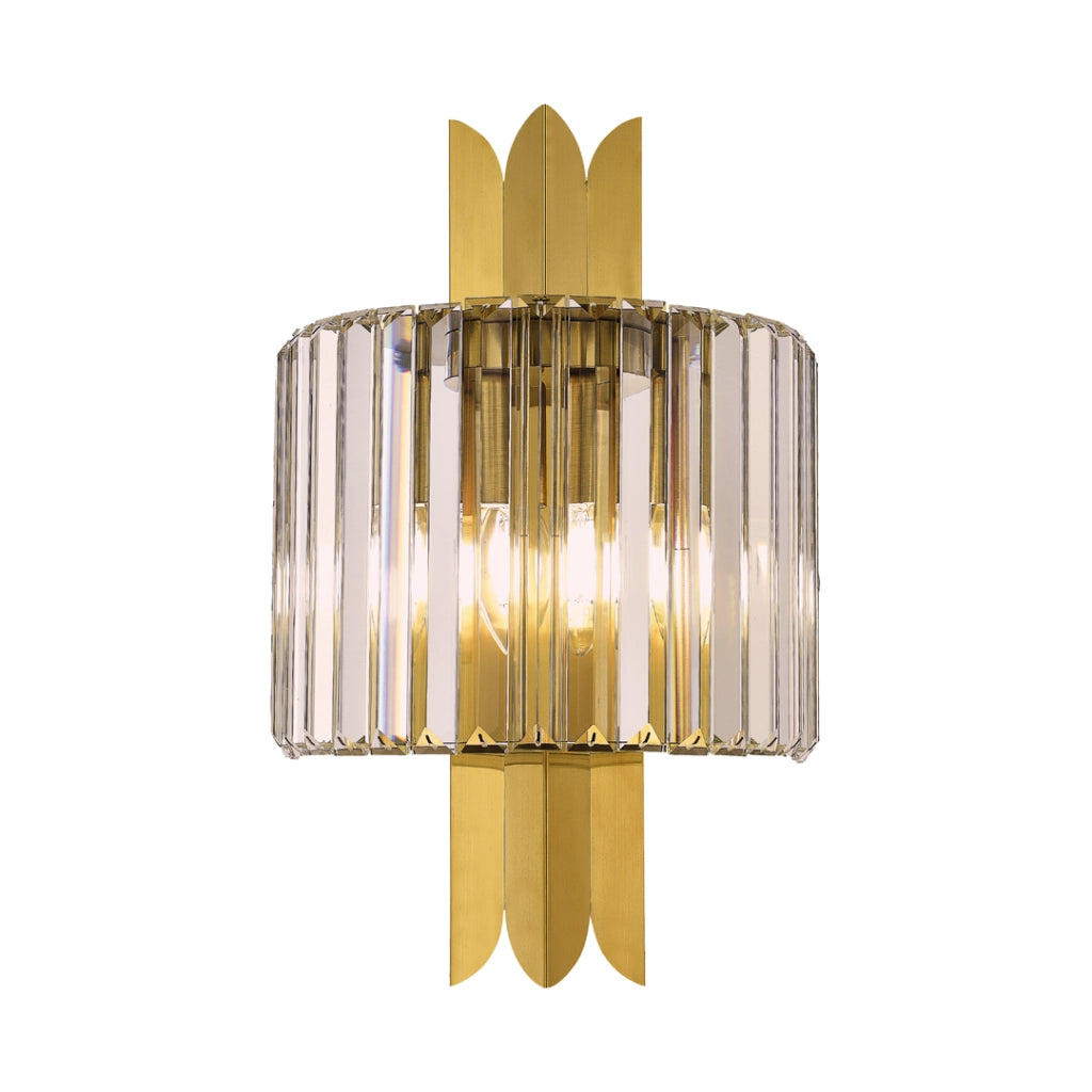 Applique glamour oro cristallo Margot 2xE14 Milagro