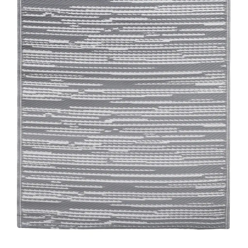 Tappeto da Esterni ARAKIL Grigio 190x290 cm in PP 310439