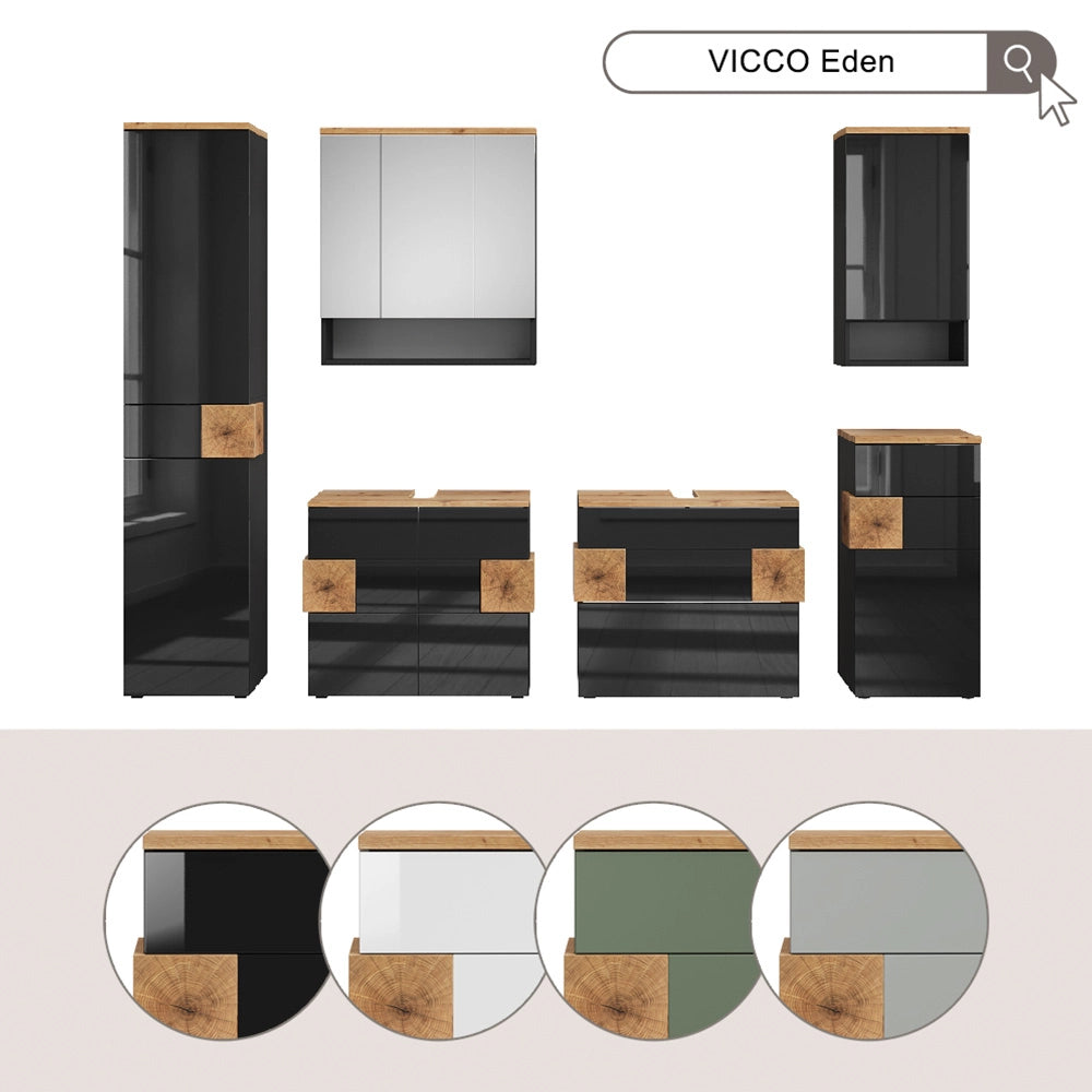 Vicco Set di mobili da bagno Bianco 5 parti