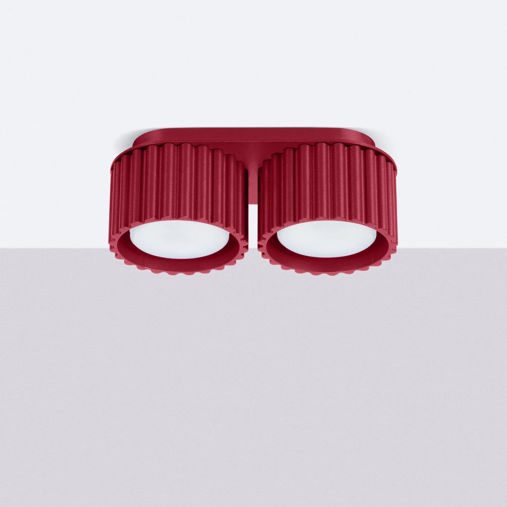Lampada da soffitto AURA 2 bordeaux Gx53