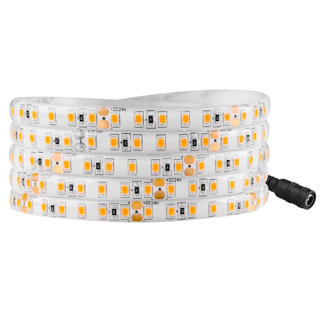 Kit striscia LED 24V 5m IP65 2700K con switch Polux