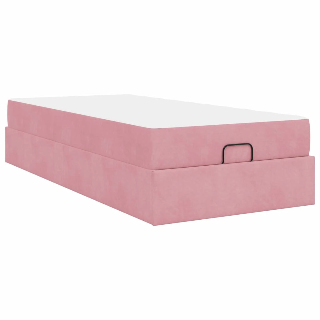Struttura letto con materasso 2 pcs Rosa Velluto 3399527