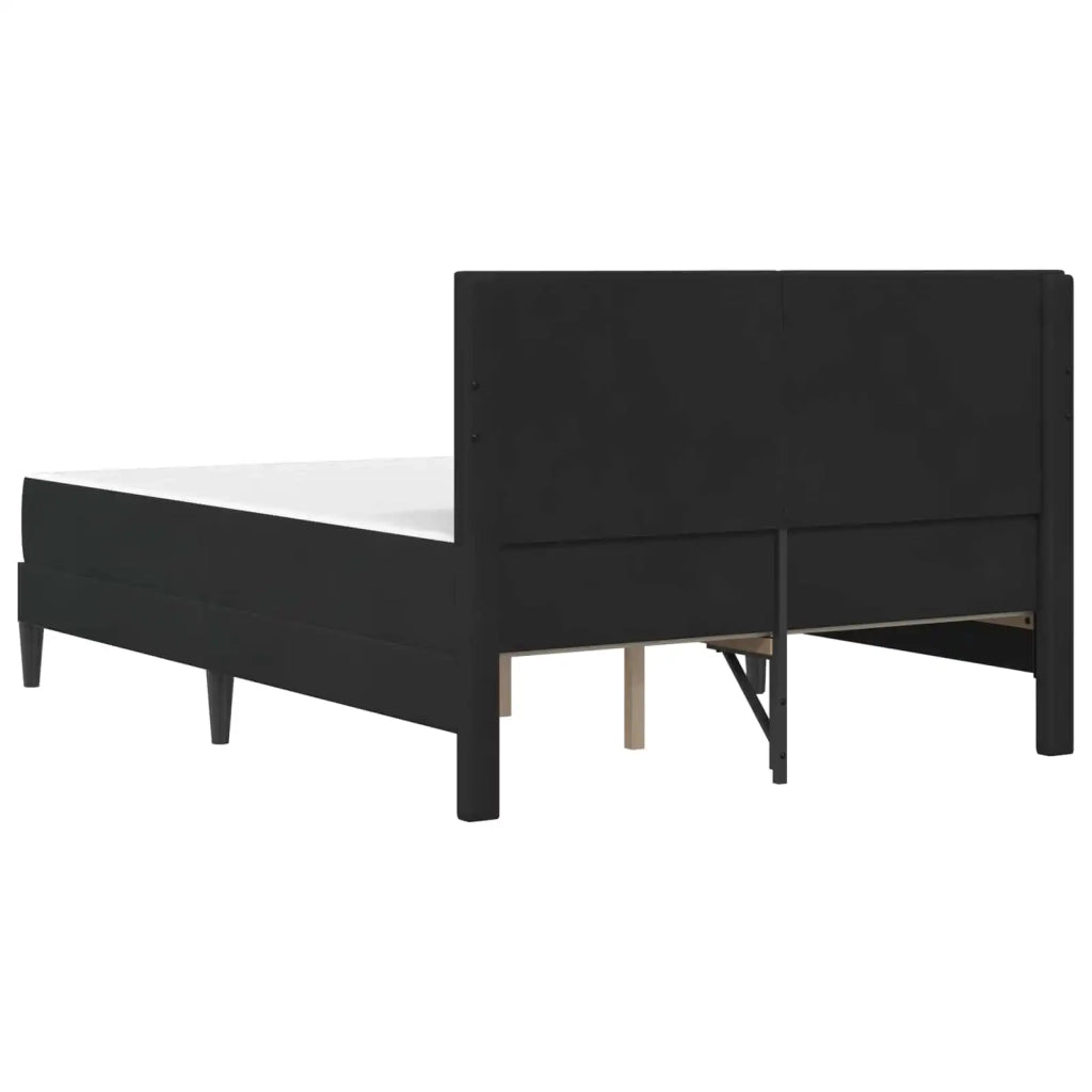 Struttura letto con materasso Nero 120 x 200 cm Velluto 3415046
