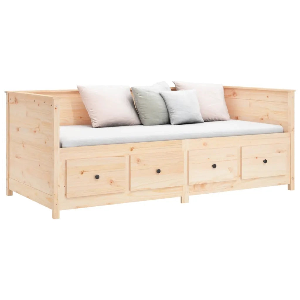 Letto singolo | Letto per adulti | Dormeuse senza Materasso 90x190 cm in Legno Massello di Pino