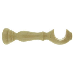 SUPPORTO LEGNO PER BASTONE NATURALE 18 CM 2 PZ- 1,0 coppie