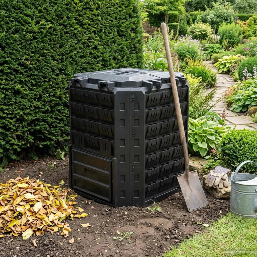 Compostiera da giardino Nero 71 x 71 x 81,5 cm 100% PP 42033411