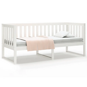 Letto singolo | Letto per adulti | Dormeuse senza Materasso Bianca 80x200 cm Legno Massello Pino
