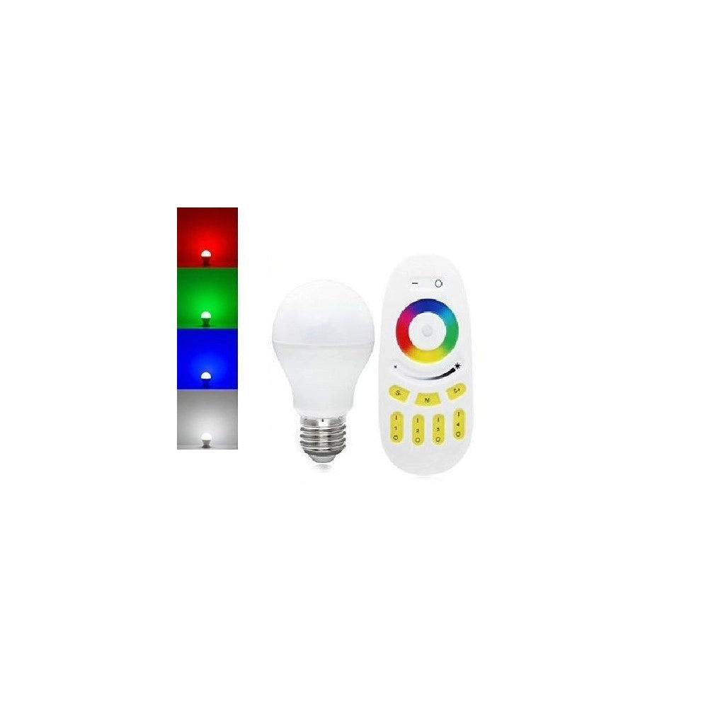 Trade Shop - Lampada Led Wifi Luce Bianca Rgb Multicolor E27 Telecomando Rf Modulo Smartphone -