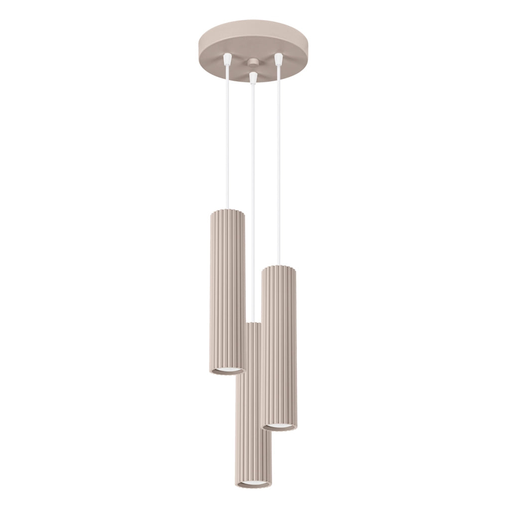 Lampada a sospensione KARBON 3P taupe