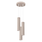 Lampada a sospensione KARBON 3P taupe