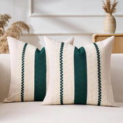 Set di cuscini bohemiani - 2 pezzi - cotone e lino