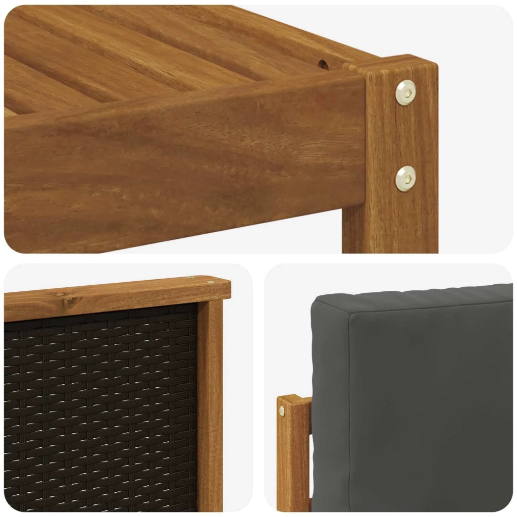 Set divani 8 pz Legno di Acacia Massello 3384103