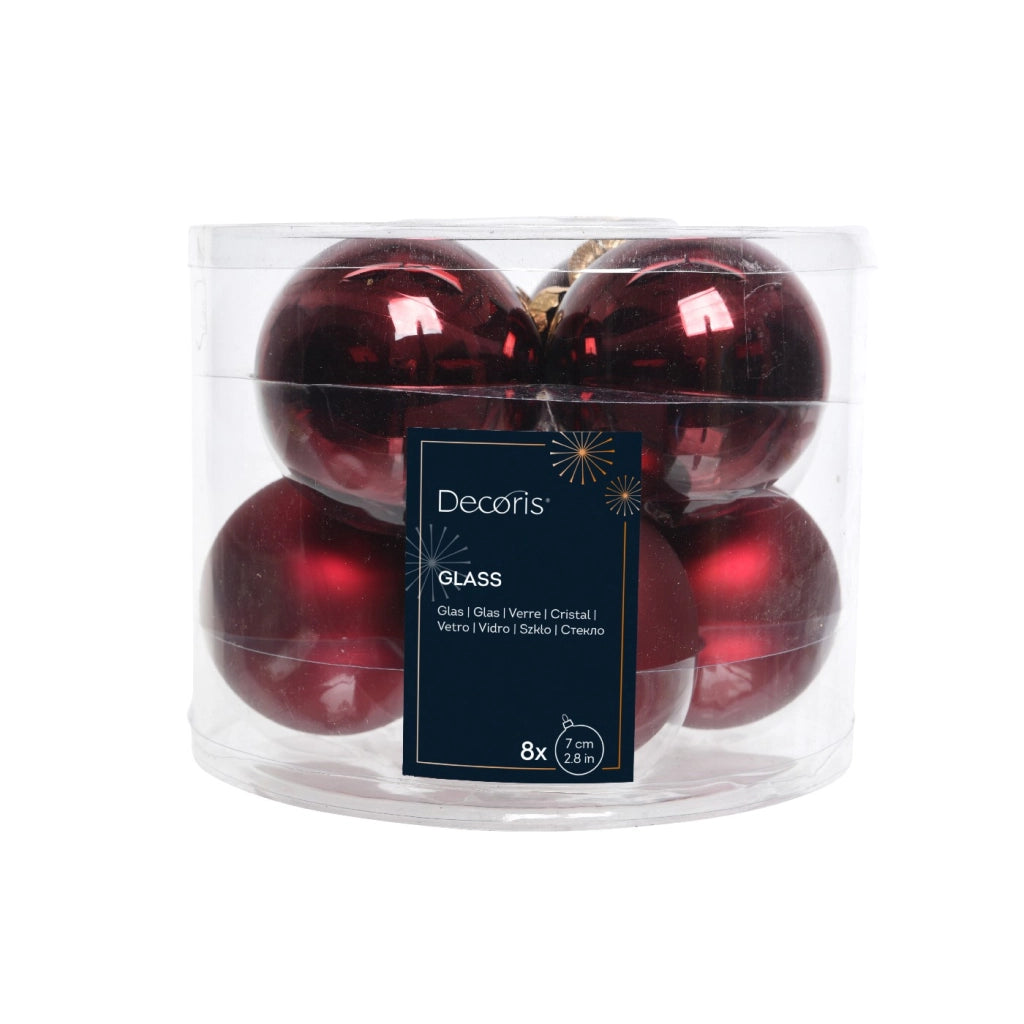 Box 8 Palline Vt luc/opac Sangue di bue d7cm