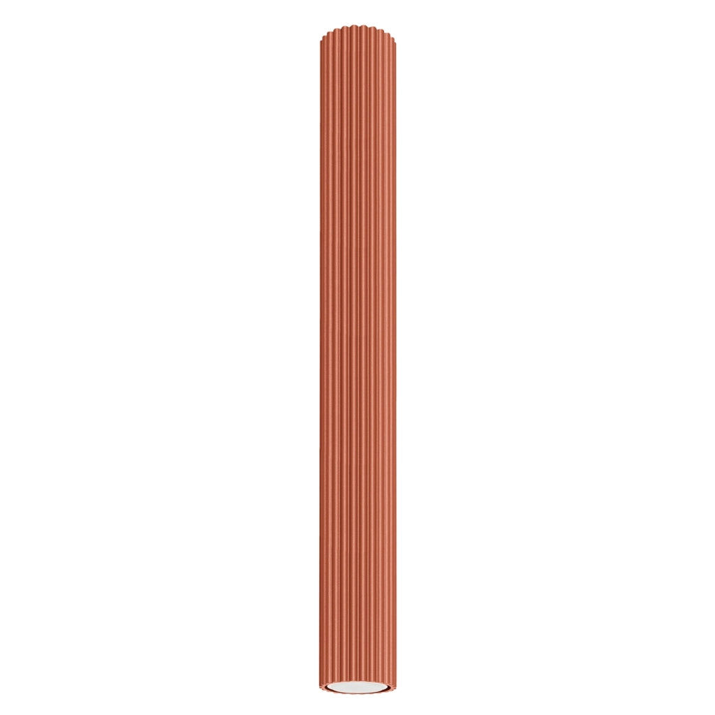 Lampada da soffitto KARBON 60 rosso ocra