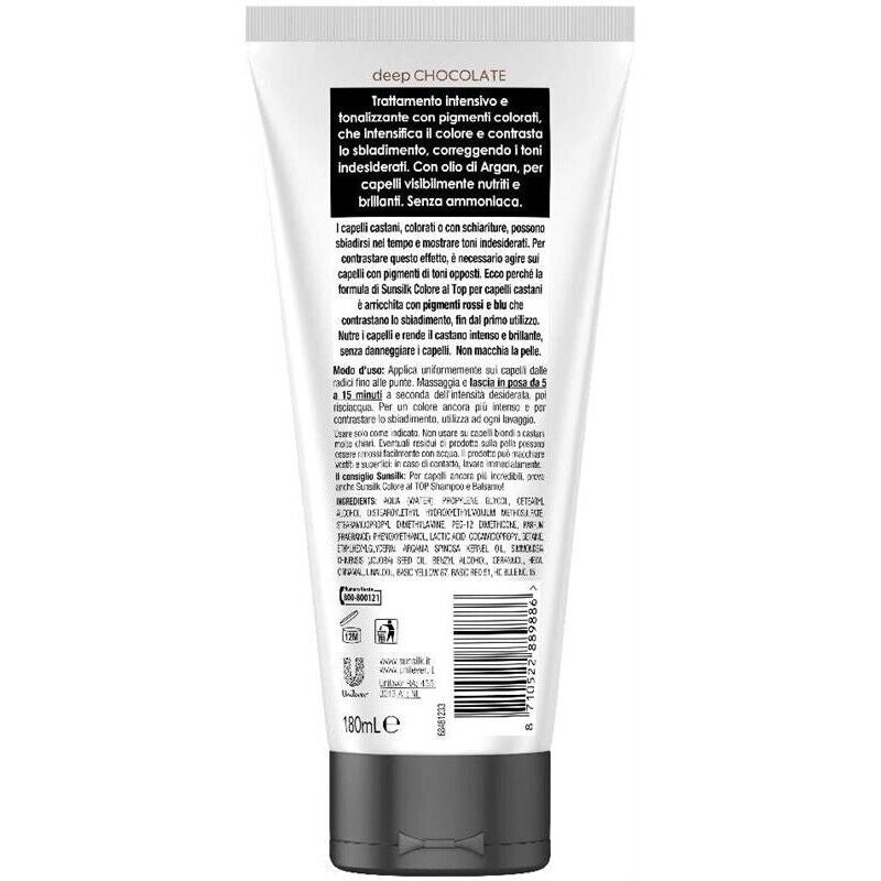 SUNSILK TRATTAMENTO TONALIZZANTE COLORE AL TOP 180 ML DEEP CHOCOLATE