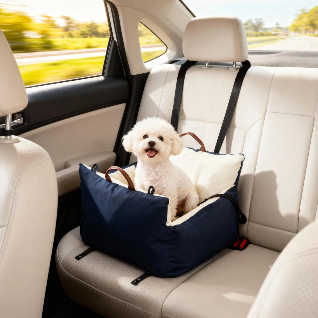 Seggiolino Auto per Cani ¨C Minimal ¨C Blu