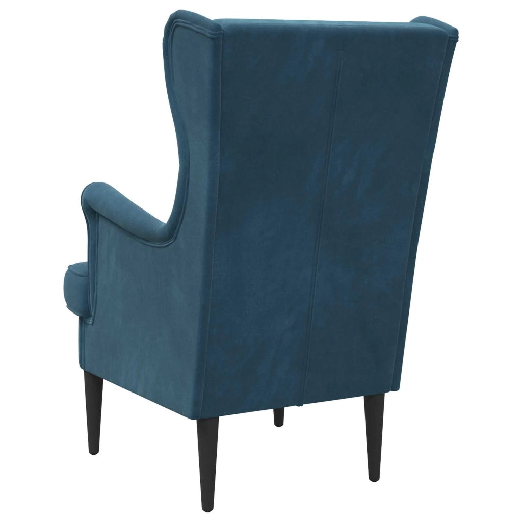 Poltrona Blu Velluto 42029871