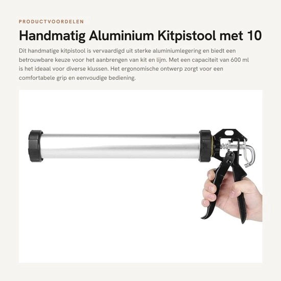 Kitpistola in Alluminio a Mano con 10 Sfoghi