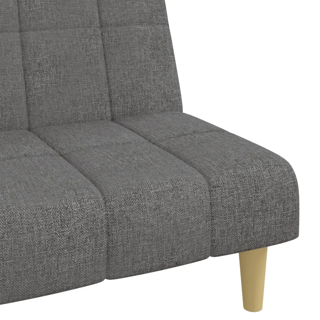 Divano letto | Sof¨¤ letto | Letto singolo a 2 Posti Grigio Chiaro in Tessuto