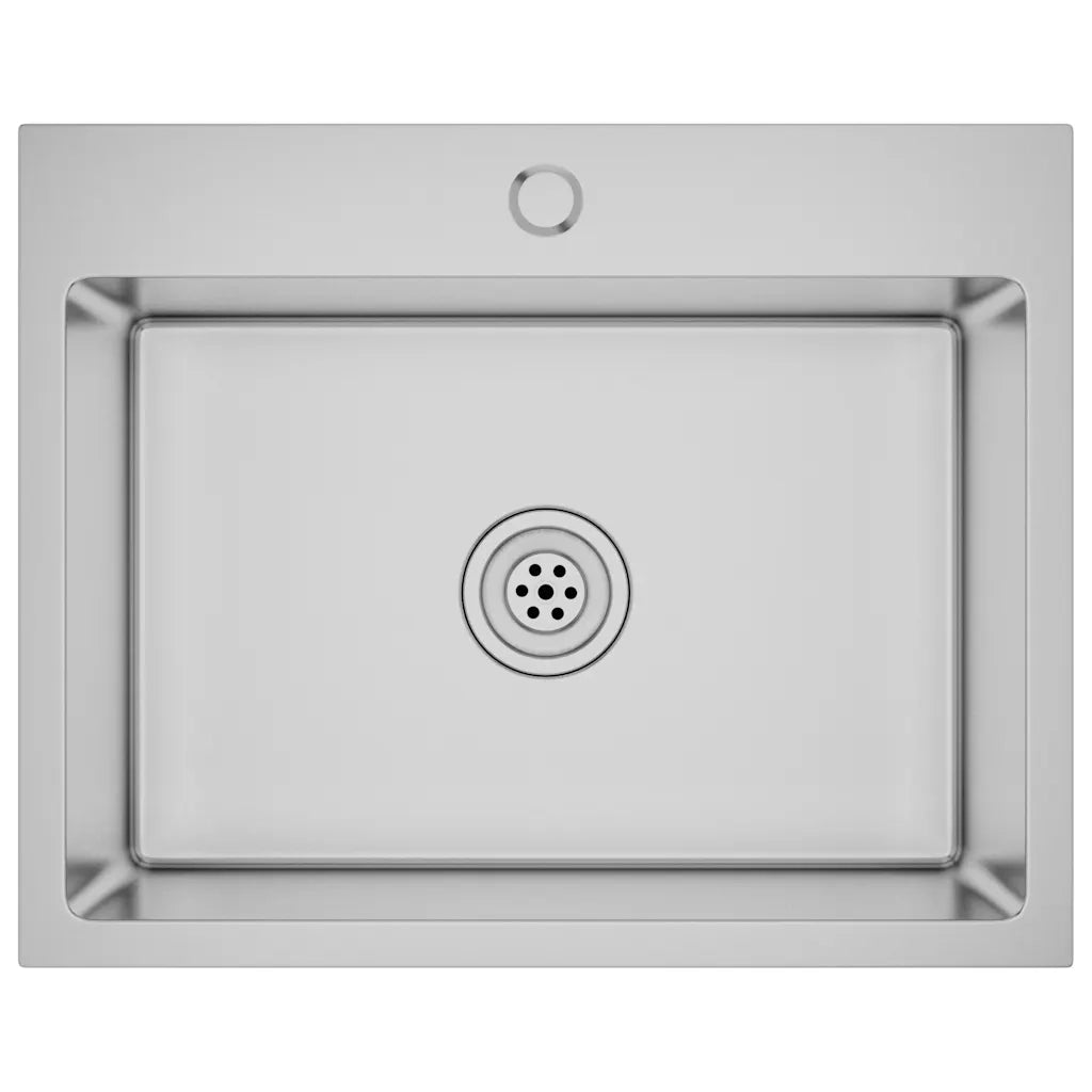 Lavello da Cucina Lavorato a Mano in Acciaio Inox CFW3260592