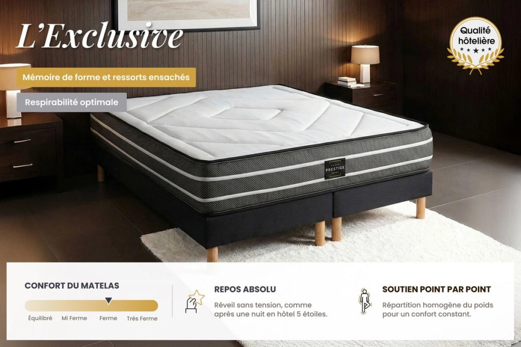 Set materasso e base 140x200 cm - Esclusivo